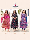 Parra Sangam Anarkali Soft Organza Printed Readymade Suits Catalog
